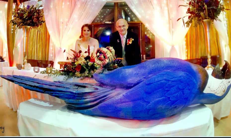 John Wood and Gemma Harris on their wedding day