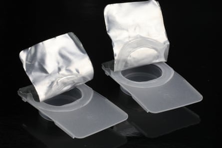 contact lens packaging.