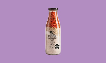 Carrot cake mix in a bottle