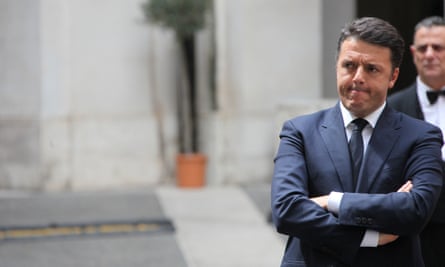 Italian prime minister Matteo Renzi.