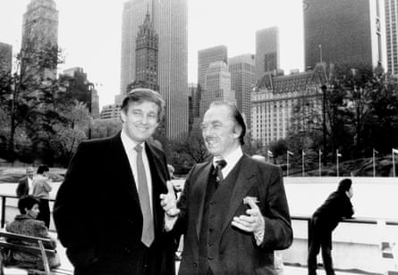Donald Trump in the 1987 with his father Fred