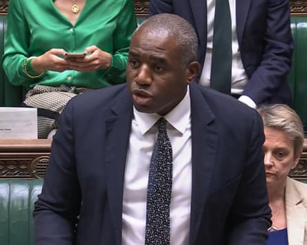 David Lammy speaking in the Commons