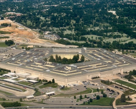 An aerial view of the Pentagon.