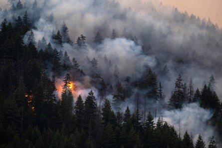 a fire burning