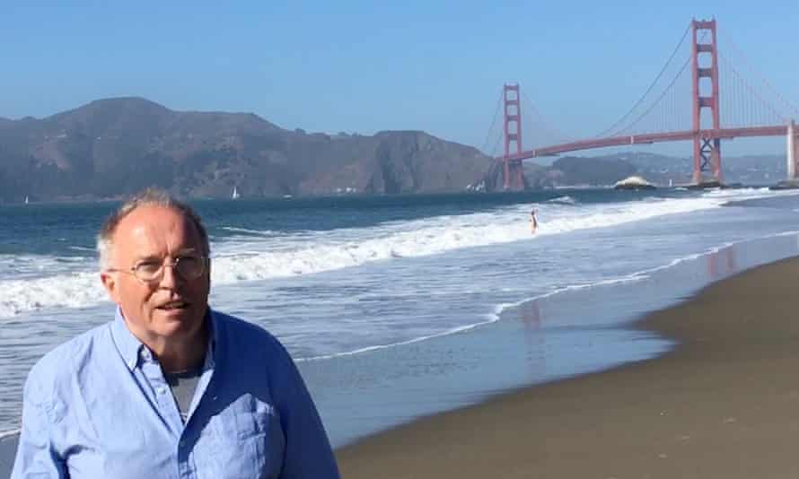 دیوید رینولدز در بیکر بیچ سانفرانسیسکو.