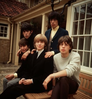 Charlie Watts, Keith Richards, Brian Jones, Bill Wyman and Mick Jagger in 1964