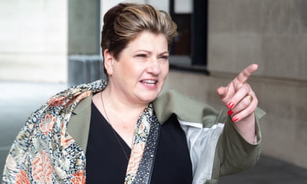 Emily Thornberry points a finger