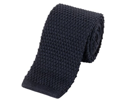 A navy knitted Charles Tyrwhitt tie
