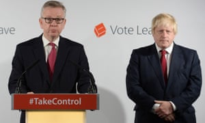 Gove Tweets Support For Boris Johnson In 350m A Week Row Politics The Guardian