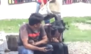 A young couple is doused in sewage by Aceh’s sharia vigilantes