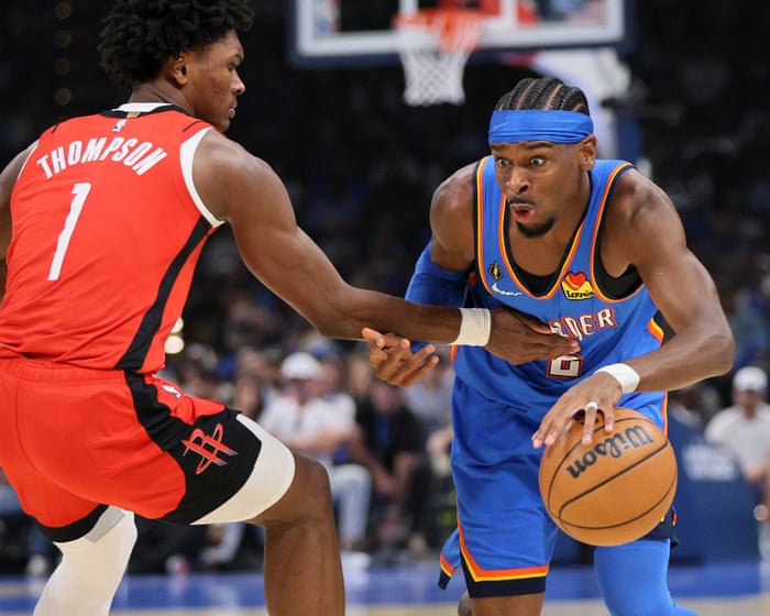 Thunder win in double OT after raising banner while Warriors handle Lakers
