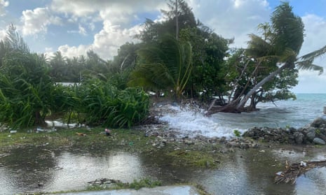high-tide flooding in the Marshall Islands capital Majuro