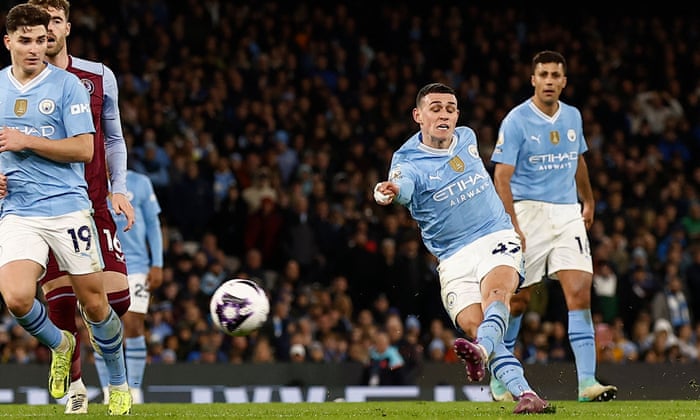 Manchester City 4-1 Aston Villa: Premier League – as it happened | Premier League | The Guardian