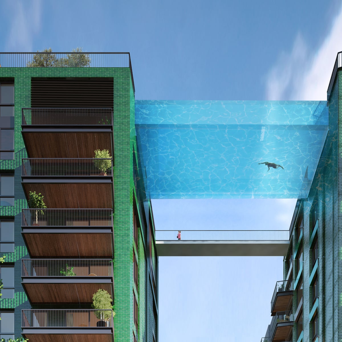Would You Take A Dip 35 Metres Up In London S First Sky Pool Property The Guardian Would You Take A Dip 35 Metres Up In London S First Sky Pool Property The Guardian