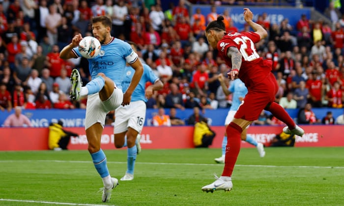 Manchester City's Robin Dias concedes a penalty.