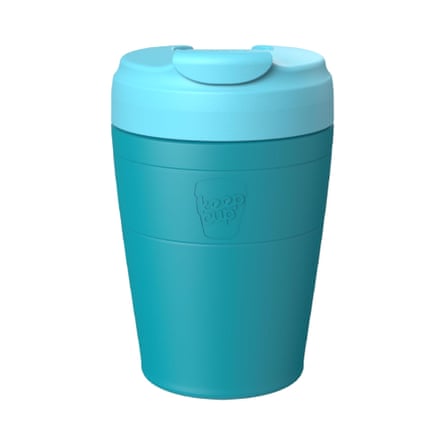 Teal-coloured KeepCup travel mug