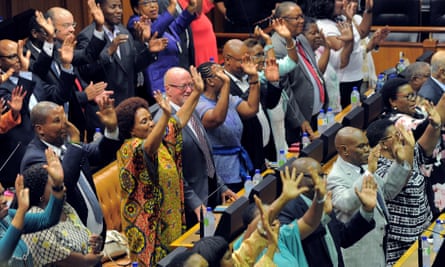 MPs in the South African parliament