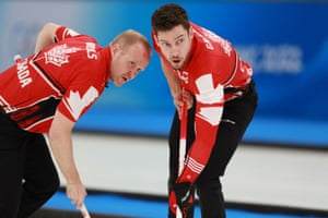 Winter Olympics day 14: speed skating, Canada curling bronze and more – live! | Sport 5 Brett Gallant and Mark Nichols of Canada in action.