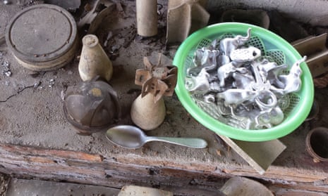 Ban Napia is known as the ‘war spoon village’ in Laos’s Xiang Khoang province, as locals make cutlery out of unexploded ordnance. 