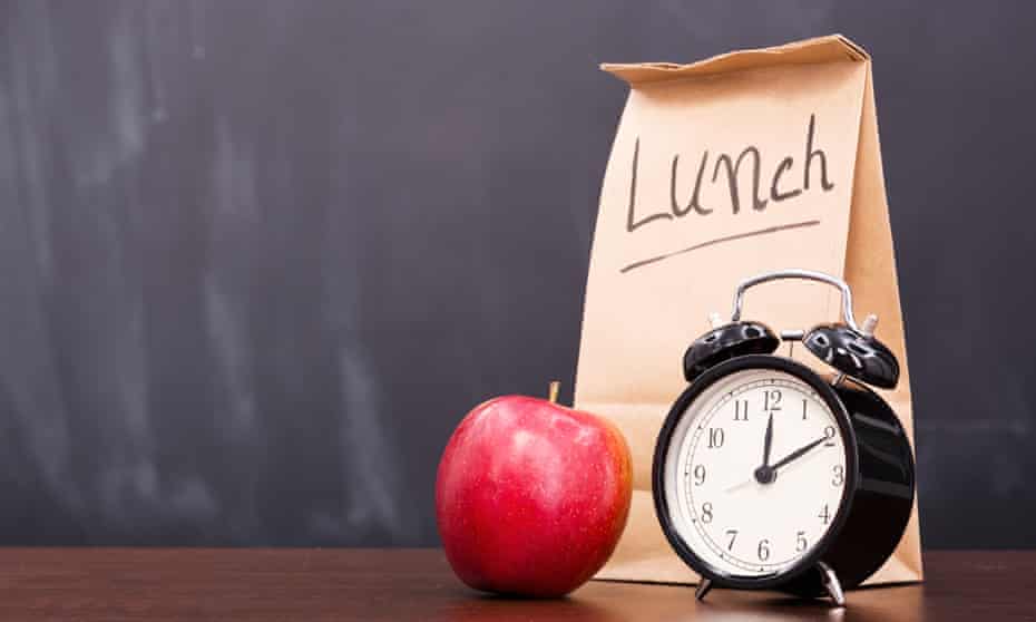 A packed lunch and an alarm clock