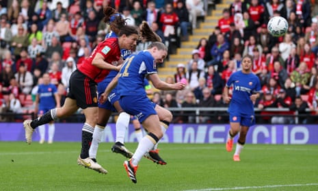 Rachel Williams of Manchester United scores her team's second goal.