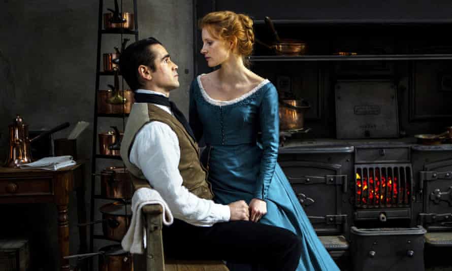 Colin Farrell and Jessica Chastain in Miss Julie, written and directed by Ullmann.
