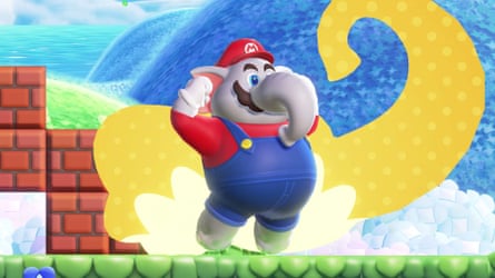 Super Mario Bros. Wonder’s signature power-up turns its characters into amusingly tubby elephants