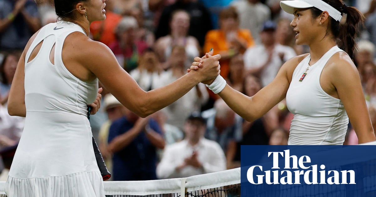 Emma Raducanu fights hard but Aryna Sabalenka ends her Wimbledon dream