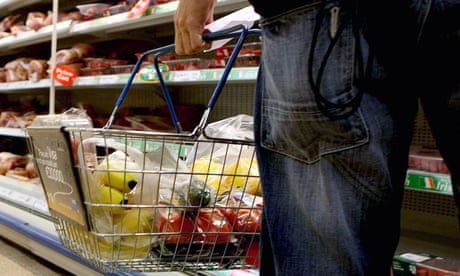Inflation in UK shops hits record high as food prices soar – business live
