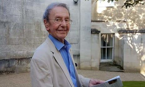 Ralph Windle outside the Holywell Music Room at Oxford University.