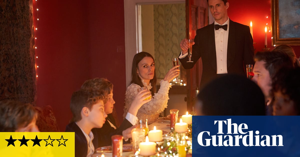 Silent Night review – jolly hockey sticks, it’s the end of the world with Keira Knightley