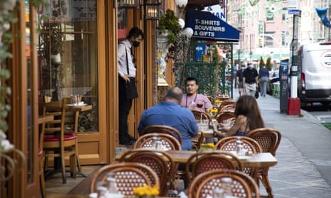 Since 22 June, New York City restaurants have been allowed to serve people again in outdoor settings. But outdoor diners have experienced unexpected companions.