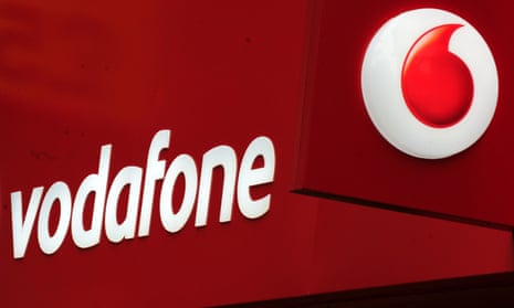 Vodafone shop and logo