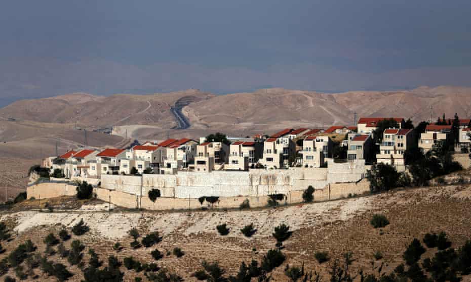 The Israeli settlement of Maale Adumim in the West Bank. Benjamin Netanyahu lauded Pompeo’s announcement, saying the US had righted a ‘historical wrong’.