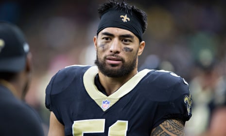 Manti Te'o during his career with the New Orleans Saints