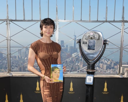 Alyson Stoner and her new memoir at the Empire State Building.