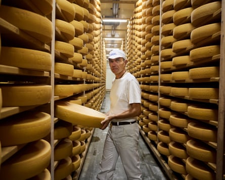 René Pernet with his Gruyère.