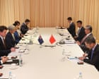 Australia news live: Wong pushes Chinese counterpart on submarine missile launch in face-to-face Manila meeting