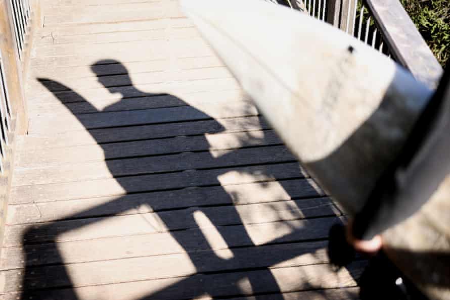 A silhouette of Andrew McKenna