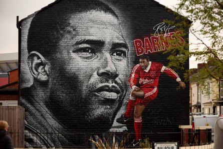 The John Barnes mural near Anfield.