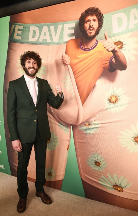 Lil Dicky at the Los Angeles premiere of Dave in February.