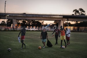 The end of the Sandown Lions' first training session of the season