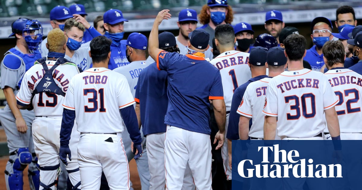 Benches clear as Dodgers go after Astros following cheating scandal - The Guardian