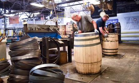 Barrel making at Jack Daniel’s distillery