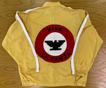 Jacket with Aztec eagle insignia
