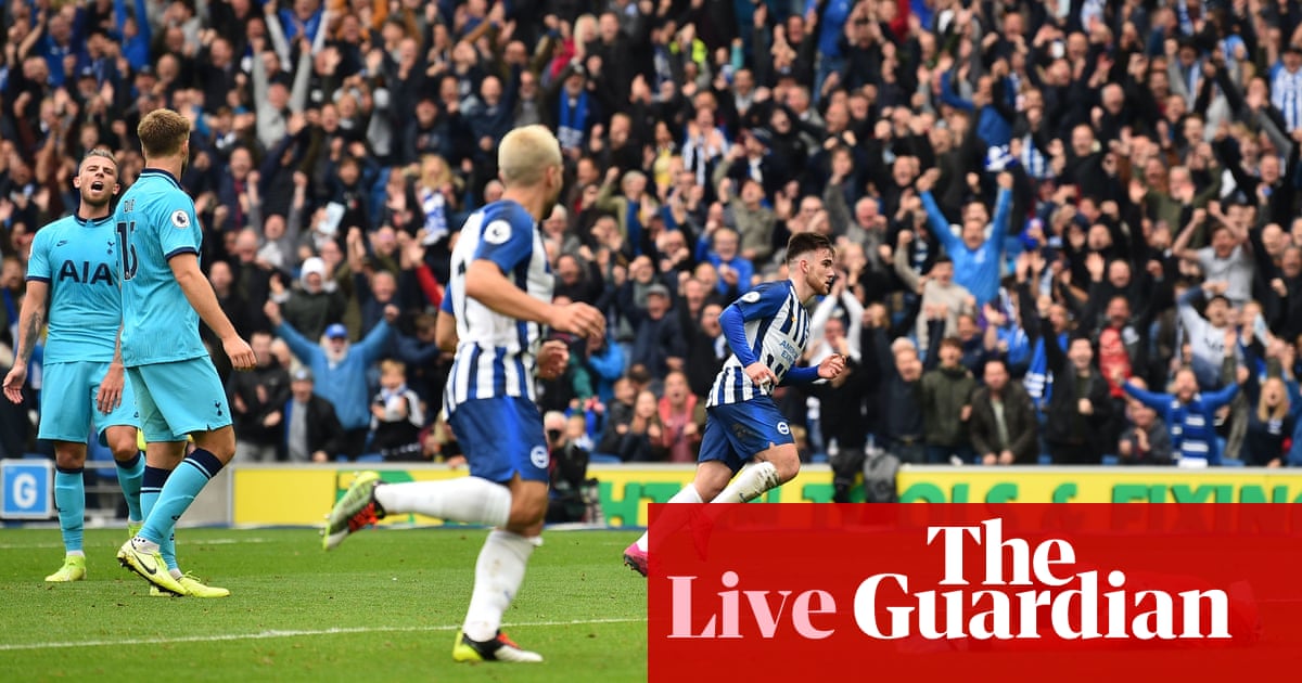 Brighton 3-0 Tottenham Hotspur: Premier League – live!