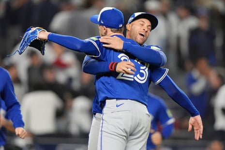 Pesky Toronto Blue Jays oust Yankees to advance to first ALCS since 2016 | MLB | The Guardian