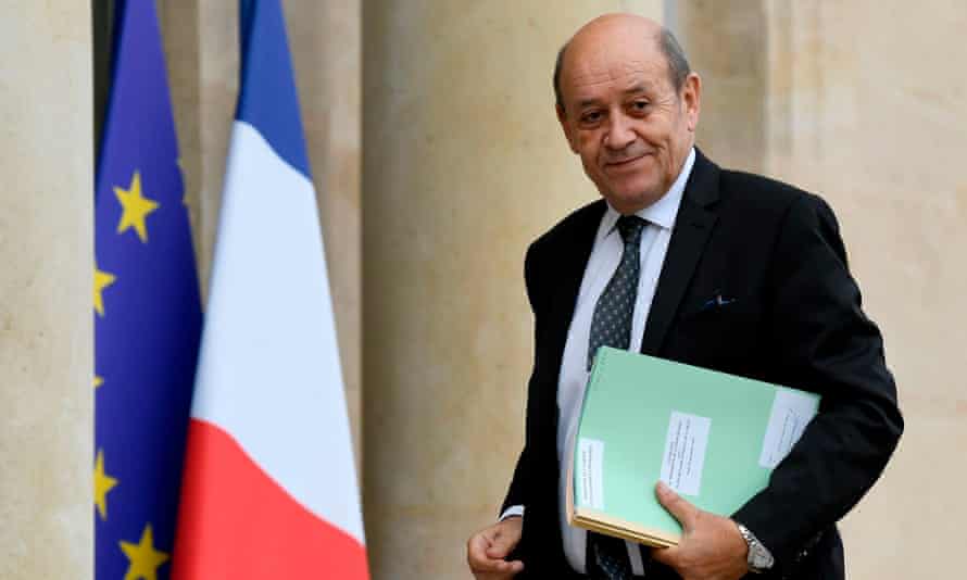 Jean-Yves Le Drian, the French foreign minister