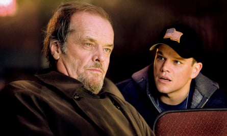 Swift ascent ... Jack Nicholson and Matt Damon in The Departed.