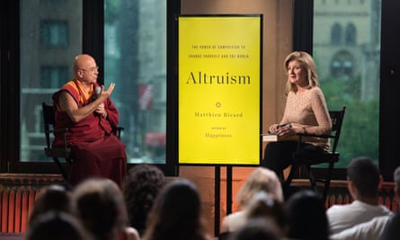 Matthieu Ricard discussing his book on altruism in New York in 2015.